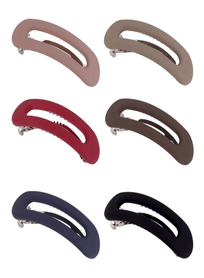 ANBALA French Barrette, 6Pcs Hair Barrettes for Women Girls Strong Hold No Slip Barrettes for Fine Thin Thick Hair - Image 1